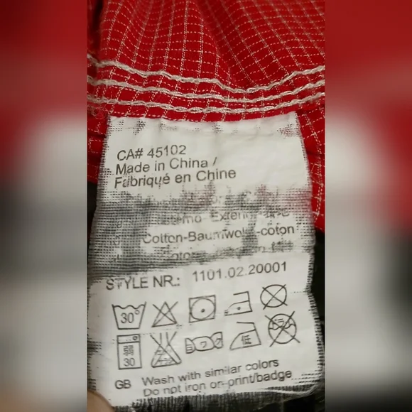 Men's Scotch & Soda Red Button Down Shirt - Picture 15 of 15